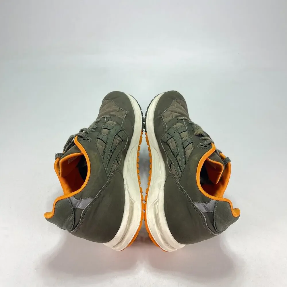 ASICS GELSAGA Mantle Green Orange Sneakers Quilted Lifestyle Shoes Men’s Size 9